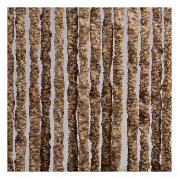 Luxe Kattenstaart Vliegengordijn - 125 x 230cm - Bruin/Hazel Beige - Mix Luxe Kattenstaart Vliegengordijn - 125 x 230cm - Bruin/Hazel Beige - Mix