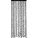 Parya Home - Kattenstaart Vliegengordijn - 90 x 220 cm - Grijs/Wit Gemeleerd - Hor Gordijn