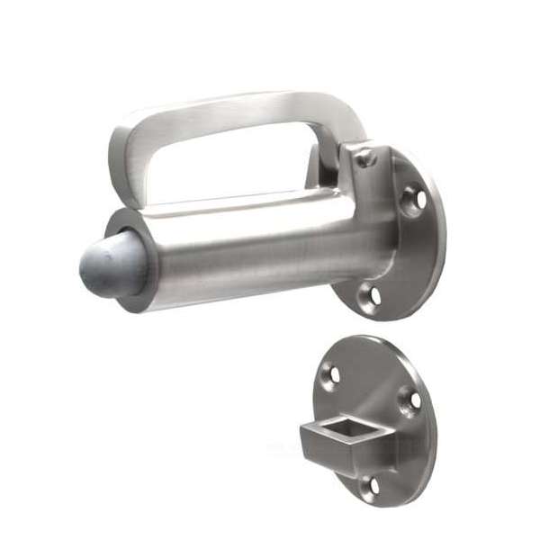 Deurvastzetter - met valhaak - 102mm - Rvs geborsteld - Rvs 316 - S&B - N-251501.0 Deurvastzetter - met valhaak - 102mm - Rvs geborsteld - Rvs 316 - S&B - N-251501.0