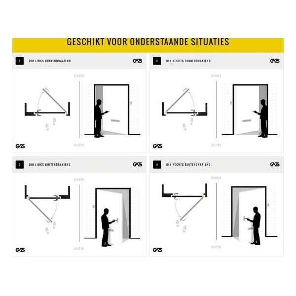 Lips Cilinder smaldeur loopslot serie 2465 14 U20 60mm Lips Cilinder smaldeur loopslot serie 2465 14 U20 60mm