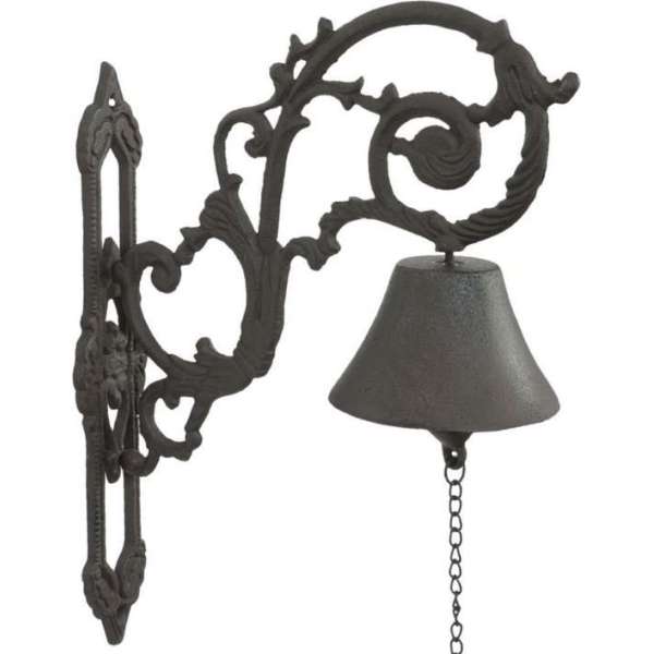 BMPdesign Gietijzeren deurbel met bloem (34 cm) BMPdesign Gietijzeren deurbel met bloem (34 cm)