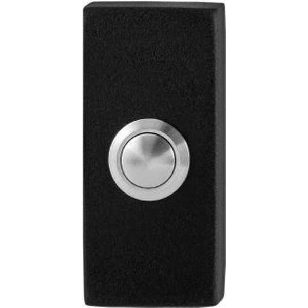 Beldrukker zwart rechthoekig 70x32x10 mm Beldrukker zwart rechthoekig 70x32x10 mm