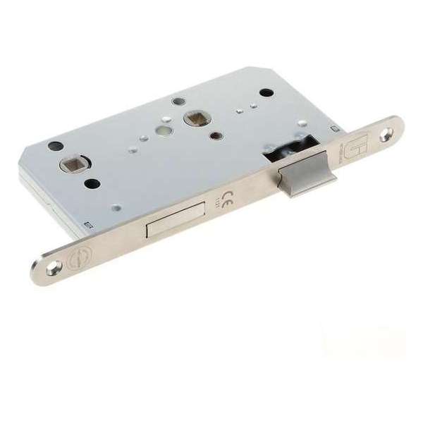 Stanley Wc-slot RVS PC72mm voorplaat afgerond 20mm doornmaat 60mm Stanley Wc-slot RVS PC72mm voorplaat afgerond 20mm doornmaat 60mm