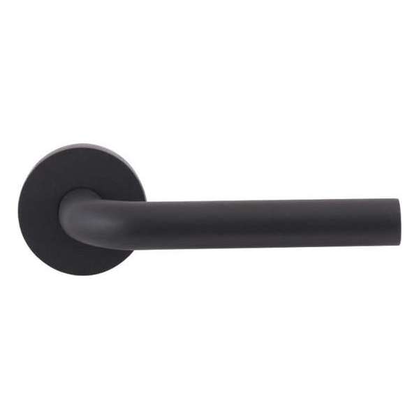 Deurkruk op rozet L-model 19mm GPF100VRAS rozet 53x6,5mm antraciet Deurkruk op rozet L-model 19mm GPF100VRAS rozet 53x6,5mm antraciet