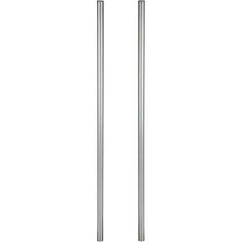 Practo Garden - Brievenbuspalen - Gelakt staal - Universeel - Zilver