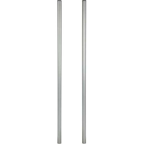 Practo Garden - Brievenbuspalen - Gelakt staal - Universeel - Zilver Practo Garden - Brievenbuspalen - Gelakt staal - Universeel - Zilver