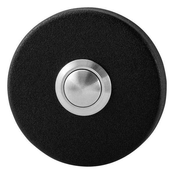 GPF8827.09 deurbel met RVS button rond 50x8mm zwart GPF8827.09 deurbel met RVS button rond 50x8mm zwart