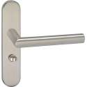 Impresso Harrow Deurklink – Deurbeslag – Ovaal – Deurschild met Toiletsluiting – Zilver