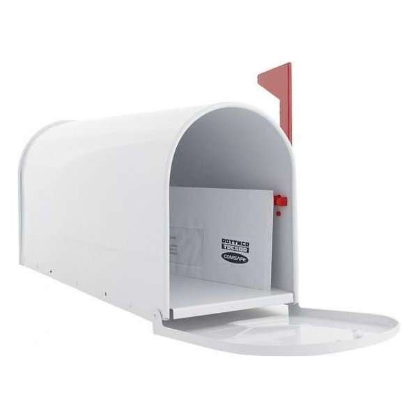 Rottner Amerikaanse Brievenbus Wit - 22x16,5x48cm Rottner Amerikaanse Brievenbus Wit - 22x16,5x48cm
