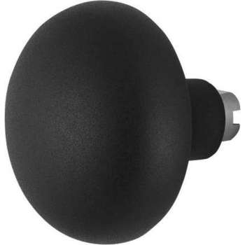 Paddenstoel knop S5 65mm veiligheidsschilden vast inclusief wisselstift zwart