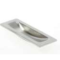 Oxloc Schuifdeurkom recht bl.120x40 rvs