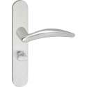 Impresso Windsor Deurklink – Deurbeslag – Ovaal – Deurschild met Toiletsluiting – Aluminium