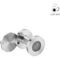 Deurspion met afdekkap 51-80mm RVS
