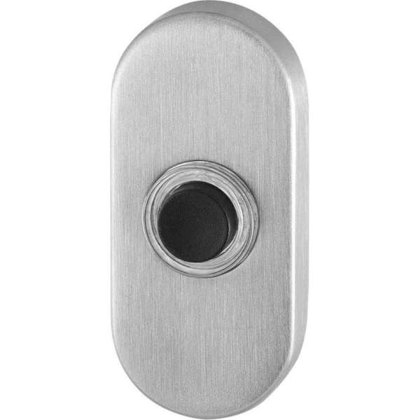 GPF9826.04 deurbel met zwarte button ovaal 70x32x10 mm RVS geborsteld GPF9826.04 deurbel met zwarte button ovaal 70x32x10 mm RVS geborsteld