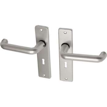 Wovar Deurkruk met schild SL56 aluminium coupemodel - Per set