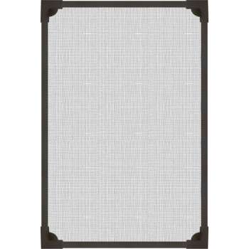 PALMAT® Raamhor – Raamhorren – Horrengaas – Vliegennet - Gaas Insecten - Vliegenhor – Lijm & Magneet - 120 x 140 - Zwart