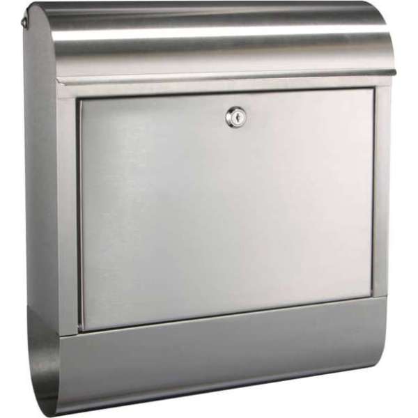 Haushalt Brievenbus Van RVS - Met Krantencompartiment - 38 x 12 x 42,5 cm Haushalt Brievenbus Van RVS - Met Krantencompartiment - 38 x 12 x 42,5 cm
