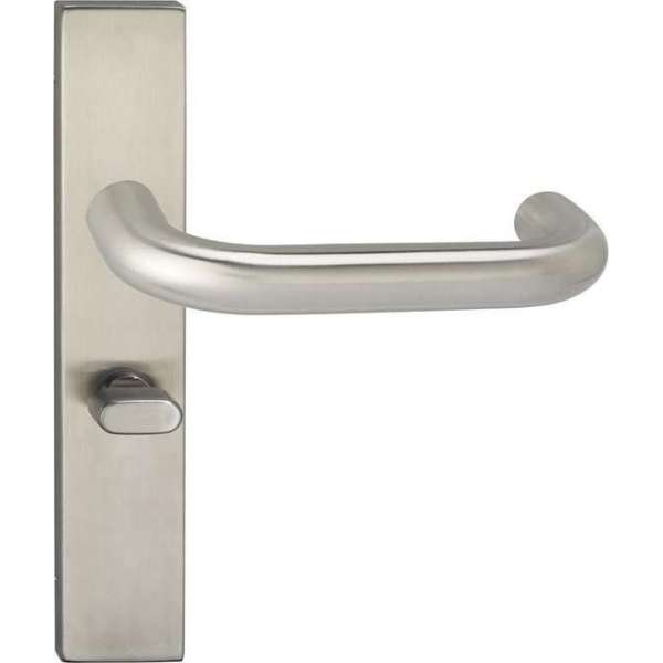 Impresso Wigan Deurklink – Deurbeslag – Vierkant – Deurschild met Toiletsluiting – Zilver Impresso Wigan Deurklink – Deurbeslag – Vierkant – Deurschild met Toiletsluiting – Zilver