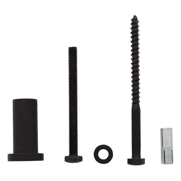 Intersteel Set van 5 verlengde ronde steunen 50mm tbv rail schuifdeursysteem mat zwart Intersteel Set van 5 verlengde ronde steunen 50mm tbv rail schuifdeursysteem mat zwart