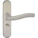Impresso Chester Deurklink – Deurbeslag – Ovaal – Deurschild met Toiletsluiting – Zilver