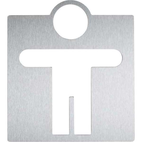 Wagner-EWAR RVS pictogram man AC400 voor heren toilet in 2 varianten leverbaar Wagner-EWAR RVS pictogram man AC400 voor heren toilet in 2 varianten leverbaar