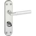 Impresso Galway Deurklink – Deurbeslag – Ovaal – Deurschild met Toiletsluiting – Chroom