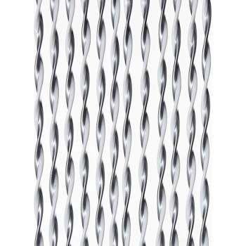 Vliegengordijn 100x240cm zilver/wit