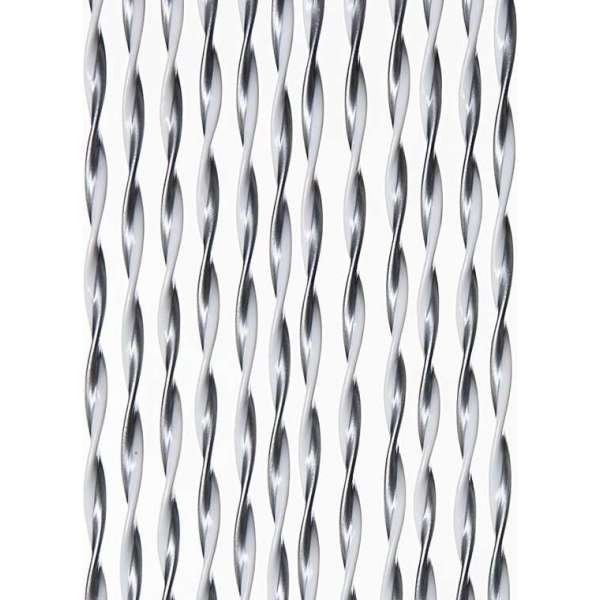 Vliegengordijn 100x240cm zilver/wit Vliegengordijn 100x240cm zilver/wit