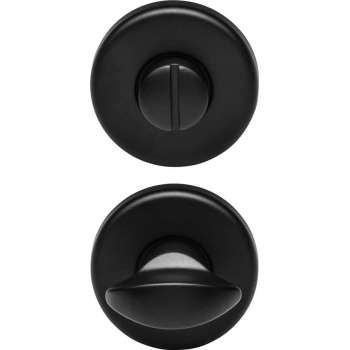 Entra WC Garnituur RVS zwart 50mm rond