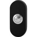 GPF8827.04 deurbel met RVS button ovaal 70x32x10mm zwart