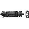 Kirkpatrick Deurschuif met bocht 101x25mm smeedijzer zwart