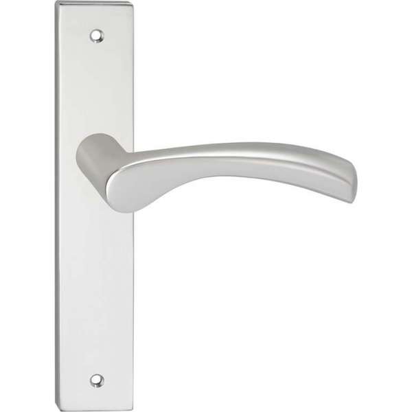 Impresso Oxford Deurklink – Deurbeslag – Vierkant – Deurschild met Schroef – Gebogen Deurkruk – Aluminium Impresso Oxford Deurklink – Deurbeslag – Vierkant – Deurschild met Schroef – Gebogen Deurkruk – Aluminium