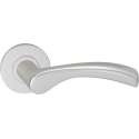 Impresso Oxford Deurklink – Deurbeslag – Rond – Rozet – Gebogen Deurkruk – Aluminium
