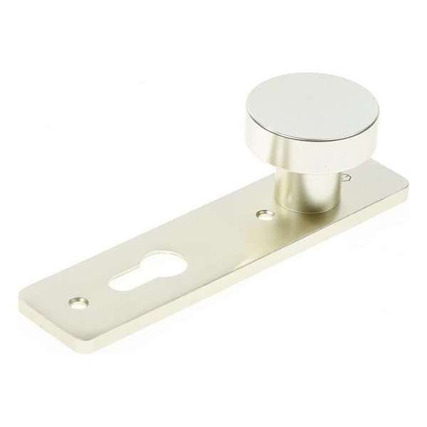 Hoppe Deurbeslag knopschild 2mm rechthoekig cilindergat 72mm 58/202k-pz f2 Hoppe Deurbeslag knopschild 2mm rechthoekig cilindergat 72mm 58/202k-pz f2