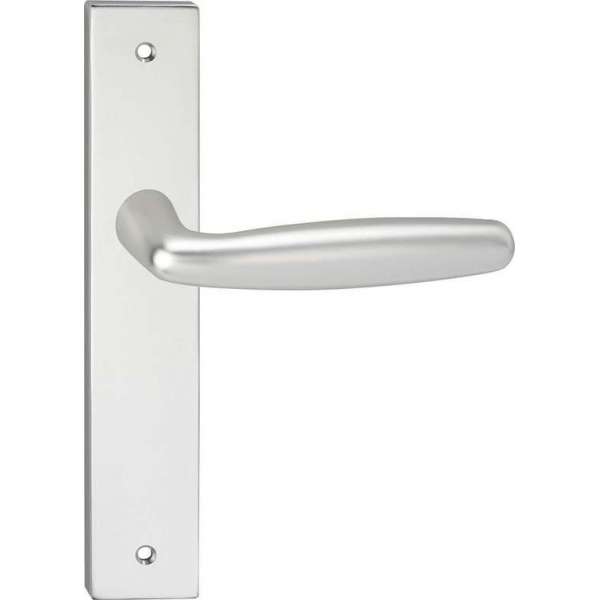 Impresso Cambridge Deurklink – Deurbeslag – Vierkant – Deurschild met Schroef – Zilver Impresso Cambridge Deurklink – Deurbeslag – Vierkant – Deurschild met Schroef – Zilver