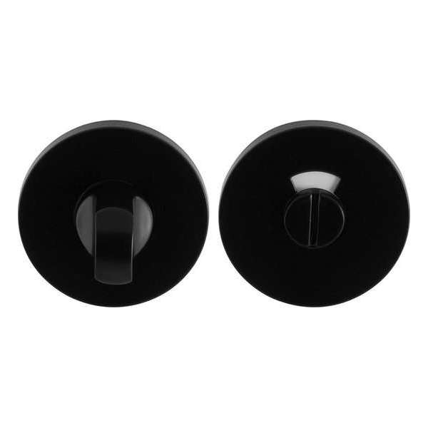 GPF6903VZ zwart egaal toiletgarnituur rond 53x6mm stift 8mm met rood/wit indicator GPF6903VZ zwart egaal toiletgarnituur rond 53x6mm stift 8mm met rood/wit indicator