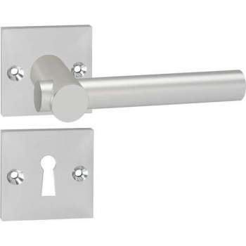 Impresso Dover Deurklink – Deurbeslag – Vierkant – Rozet met Schroeven en Sleutelgat – Aluminium