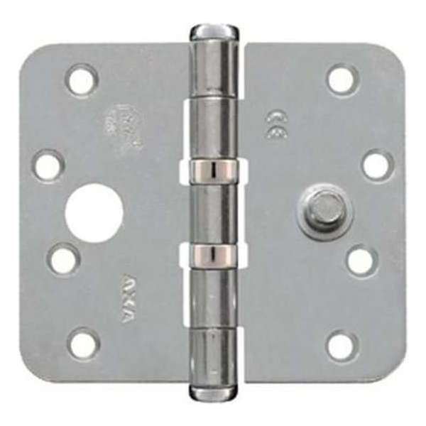 Axa Veiligheidskogellagerscharnier topcoat gegalvaniseerd ronde hoeken 89 x 102 x 2.4mm SKG*** 1543-45-23/V4 Axa Veiligheidskogellagerscharnier topcoat gegalvaniseerd ronde hoeken 89 x 102 x 2.4mm SKG*** 1543-45-23/V4