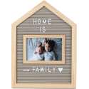 Balvi Letterbord met fotolijst 34 cm, hout, grijs