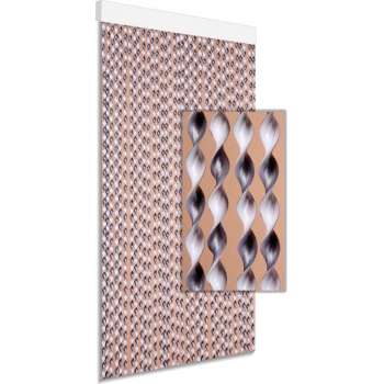 DEGOR Vliegengordijn/deurgordijn Art. 21 grijs-wit 90x210cm