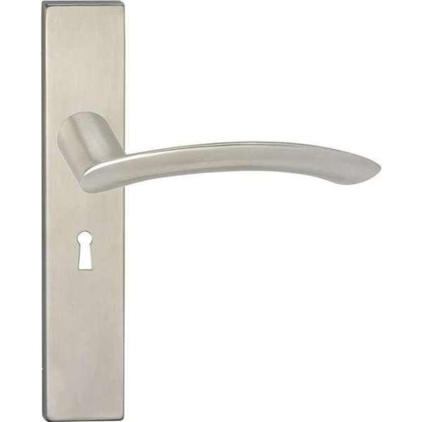 Impresso Watton Deurklink – Deurbeslag – Vierkant – Deurschild met Sleutelgat – Zilver Impresso Watton Deurklink – Deurbeslag – Vierkant – Deurschild met Sleutelgat – Zilver