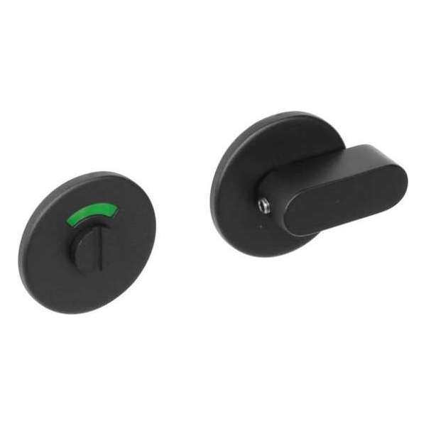 Intersteel Rozet toilet-/badkamersluiting rond rvs geborsteld mat zwart Intersteel Rozet toilet-/badkamersluiting rond rvs geborsteld mat zwart