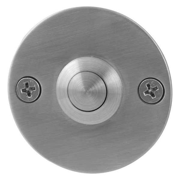 GPF9827.06 deurbel met RVS button rond 50x2 mm RVS geborsteld GPF9827.06 deurbel met RVS button rond 50x2 mm RVS geborsteld