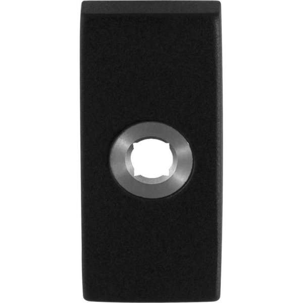 Rozet 70x32x10mm zwart Rozet 70x32x10mm zwart