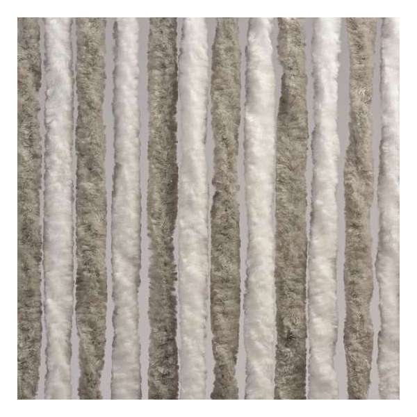 Luxe Kattenstaart Vliegengordijn - 125 x 230cm - Wit/Grijs Gestreept Luxe Kattenstaart Vliegengordijn - 125 x 230cm - Wit/Grijs Gestreept
