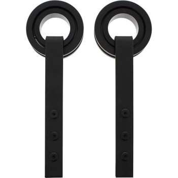 Intersteel Set van 2 hangrollen Modern 255 mm mat zwart
