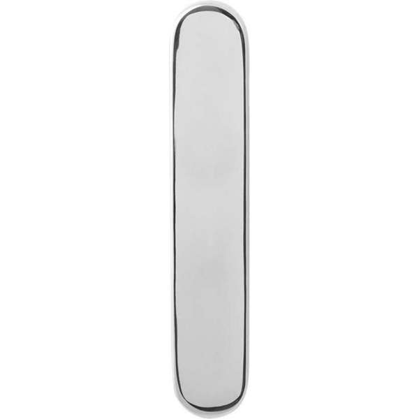 GPF Gatdeel langschild afgerond 220x40x8mm zonder krukgat PC55 GPF Gatdeel langschild afgerond 220x40x8mm zonder krukgat PC55