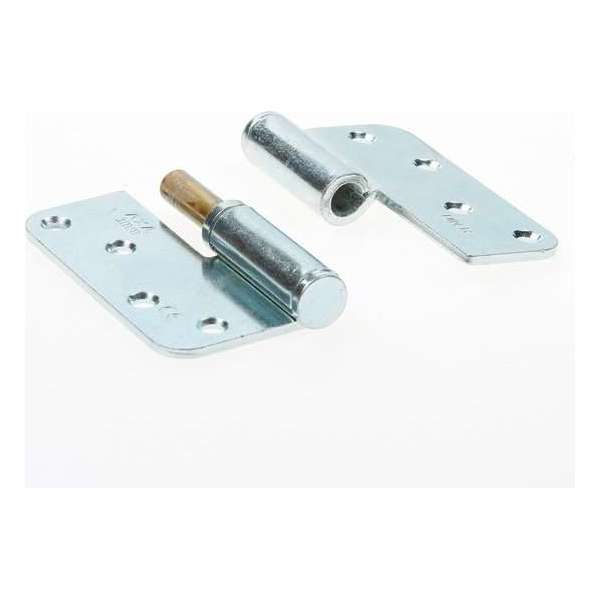 Axa Kogelstiftpaumelle topcoat gegalvaniseerd ronde hoeken rechts 89 x 89 x 3mm 1203-25-23/E Axa Kogelstiftpaumelle topcoat gegalvaniseerd ronde hoeken rechts 89 x 89 x 3mm 1203-25-23/E