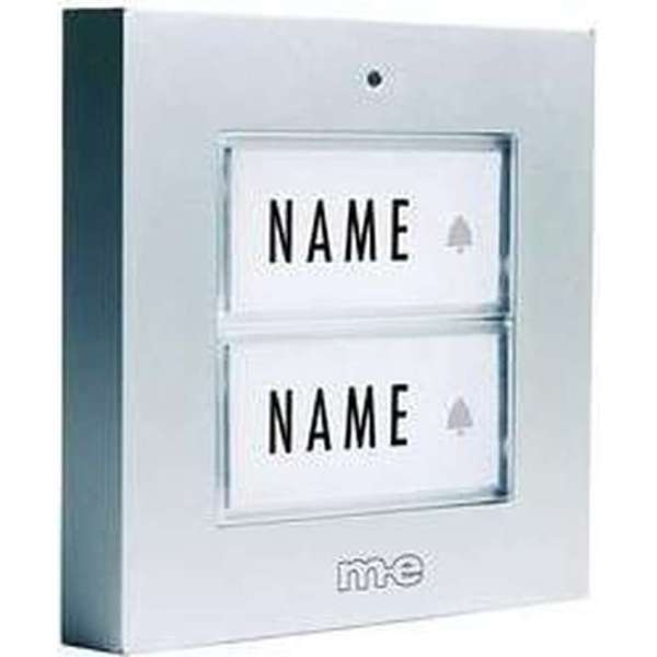 m-e modern-electronics 41274 Zender voor Draadloze deurbel Met naambord m-e modern-electronics 41274 Zender voor Draadloze deurbel Met naambord