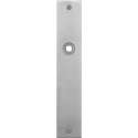 GPF Plaatschild rechthoekig zonder veer 220x40x2mm WC72/8 normale knop